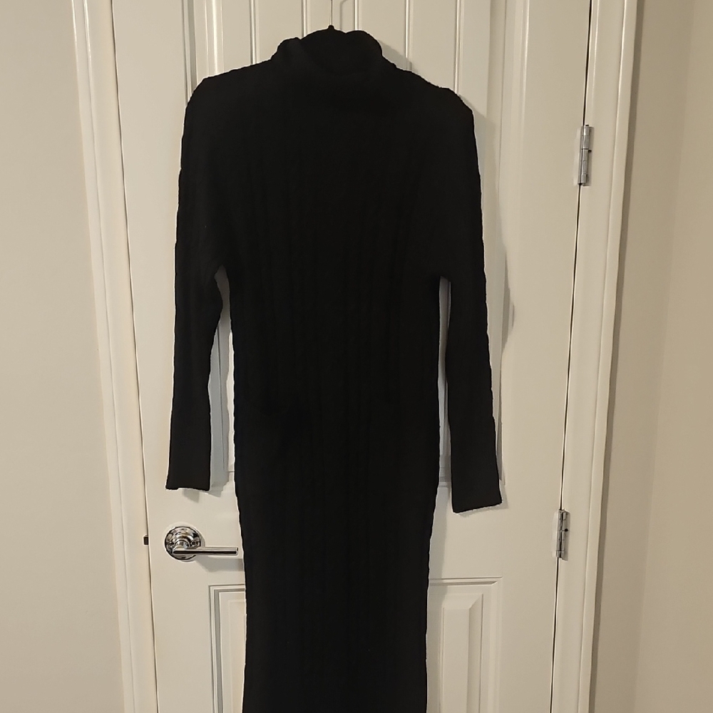 Elegant Black Long Sleeve Dress